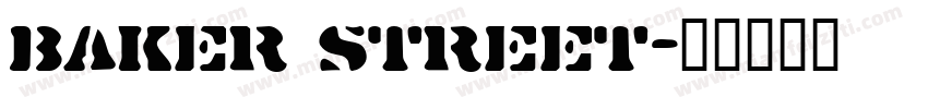 baker street字体转换